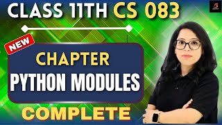 🎯🔥Class 11 CS 083💻 | Python Modules/Data Handling 📊Python Libraries & Debugging 🐍 | Barkha Mam 👩🏫