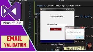 Email Validation || Visual Basic