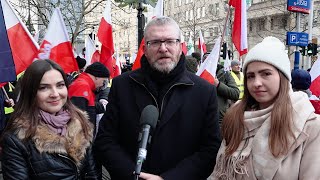 Konfederacja na proteście rolników w Warszawie! #protestrolników #Warszawa