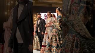 Hira Mani spotted walk the ramp with the designer #hiramani #showcase #pakistanidrama #bridalcouture