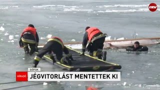 Bemutatták, mit kell tenni, ha beszakad alattunk a jég