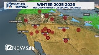 Why was this the warmest winter on record for Phoenix?