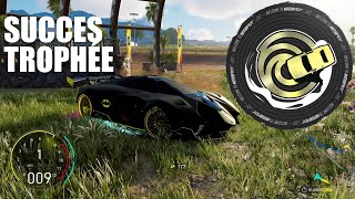 TROPHÉE P'TIT DEJ SUCCES THE CREW MOTORFEST REALISER UN DONUT DANS LE LOGO UBISOFT EMPLACEMENT TCM