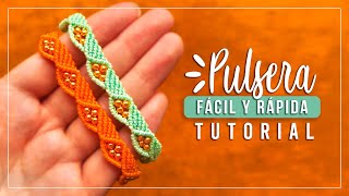 Cómo hacer pulsera de hilo fácil y rápida #23✨ Paso a Paso | DIY Macrame Friendship Bracelet