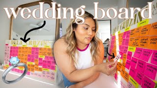 MAKING A BOUJEE WEDDING PLANNING BOARD DIY! | WEDDING PLANNING EPISODE 1 💍