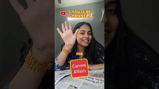 YT channels for Current Affairs 🗞️🗓️ #currentaffairs #gkgs #gktoday #currentaffairstoday #ssccgl #yt