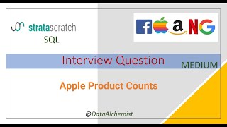 Apple Product Counts | Medium | StrataScratch | SQL | Solution | Interview Problem