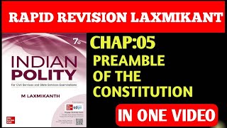 Complete Indian polity | CHAP:05 PREAMBLE OF THE CONSTITUTION | M Laxmikant | @ApnaPCSCLASSES