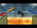 CARS vs LAVA PIT - Hill Climb Racing [Mod]