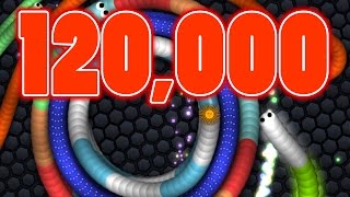 【スリザリオ】10万OVERの12万点のライブ【Slither.io】