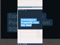 Connect to PostgreSQL with SQL Shell