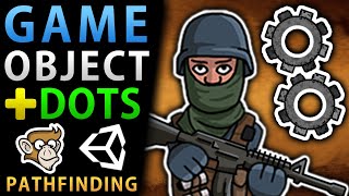 Game Objects with Unity DOTS Pathfinding! (ECS mixed with MonoBehaviour)