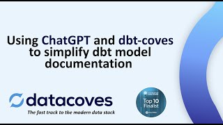 Using ChatGPT and dbt-coves to simplify dbt model documentation