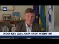 swedish amb. ullenhag on i24news as malmo holds antisemitism holocaust remembrance forum