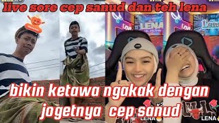 cep sanud joget di iringi lagu Sunda bareng teh lena