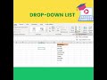 How to create Drop Down List in #excel | Data Validation in Excel