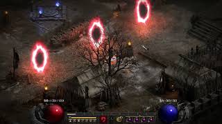 Diablo II: Resurrected 天拳盾丁初見紅門拿火炬