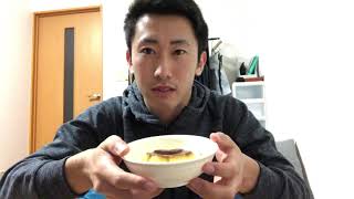 プッチンプリン一口で食べてみた　eat pudding in a bite