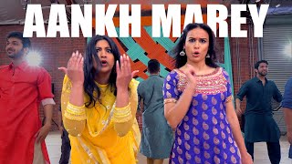 "AANKH MAREY" - Bollywood Wedding Dance |SANGEET CHOREO by Shivani & Chaya| Neha Kakkar, Mika Singh
