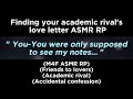 Academic rival accidentally gives you love letter (M4F ASMR RP)(Friends to lovers)(Academic rival)