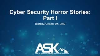 Cybersecurity Awareness Month: Cyber Horror Stories Part 1