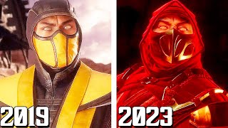 Scorpion Meets Hanzo Hasashi vs Scorpion Meets Dark Scorpion Comparison! (2019-2023)