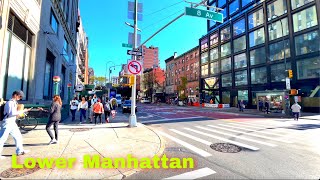 Exploring Lower Manhattan On A Warm  Autumn Day