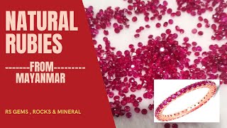 100 carats Natural Rubies from Myanmar || Natural Burmese Rubies