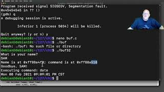 ED 201: Linux Buffer Overflow With Command Injection