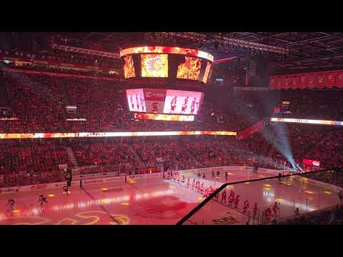 Calgary Flames Home Opener Team Introductions 2022-23 NHL Season - YouTube