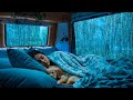 Cozy Car Rain & Soft Thunder 🌙 Healing Rain Ambience for Deep Sleep and Total Calm | Natural Sounds