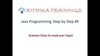 Java Programming #5| Scanner class to read user input