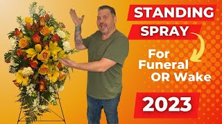 How to Make Standing Spray Floral Arrangement for a Funeral