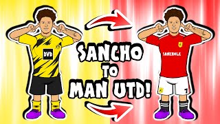 🟡🤝🏻🔴JADON SANCHO to MAN UTD - deal done! (Transfer Parody Song)