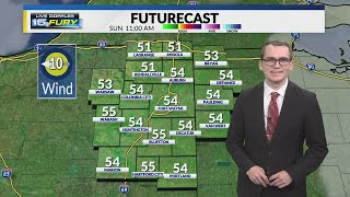 Near-average highs today