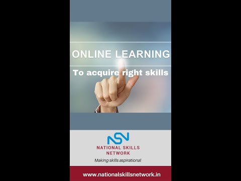 Learn online to acquire the right skills