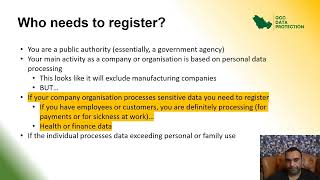 KSA PDPL: Registering as a data controller