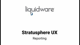 Stratusphere UX Reports