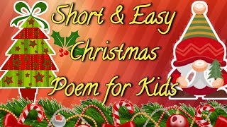short christmas poems for kids, easy Christmas poems,  short Christmas poem, poems Kindergarten,