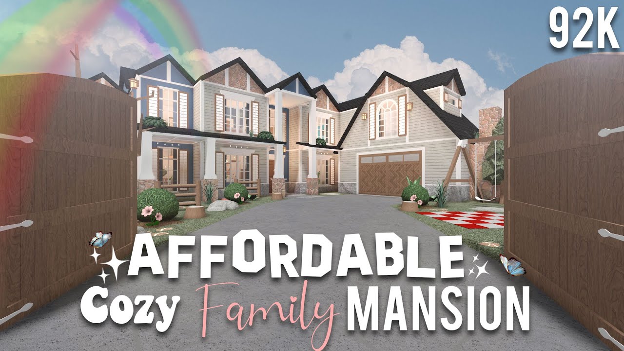 Affordable Cozy Family Mansion | Welcome To Bloxburg (no Advanced ...