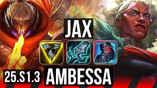 JAX vs AMBESSA (TOP) | 9 solo kills, 44k DMG, Legendary, 17/4/5 | KR Diamond | 25.S1.3