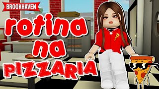 ROTINA NA PIZZARIA!! 🍕| Brookhaven Roblox | AliceMinePlay