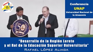 CONFERENCIA: de 💙Rafael López Aliaga, expositor en la UNAP - Universidad Nacional de la Amazonía