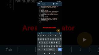 Area Calculator using Python | Master Python