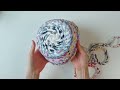 diy 자투리 원단으로 바구니 만들기 패브릭노끈 패브릭얀 만들기 how to make fabric basket fabric string with scraps upcycling