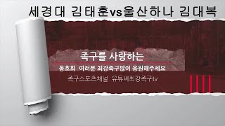 세경대 김태훈vs울산하나 김대복