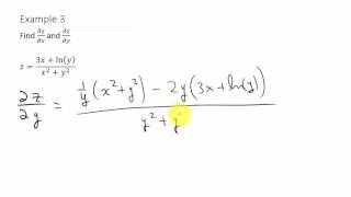 Partial Derivatives Ex. 3