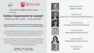 Rutgers DAM Certification Program