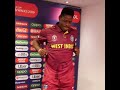 West Indies celebration after win world cup first match vs Pakistan champion song