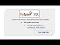 6. Null & NaN Detection | Normal Functions | PySpark SQL functions | Interview Ready | Hands-On